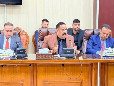 النائب الإداري لمحافظ واسط يحضر جانباً من جلسة مجلس المحافظة المرقمة (51)