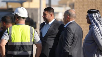 محافظ واسط يجري جولة ميدانية للاطلاع على مراحل مشروع تأهيل منطقة السفحة في الكوت