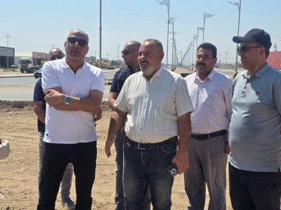 النائب الفني لمحافظ واسط يتابع ميدانياً أعمال مشروع فلكة المهندس