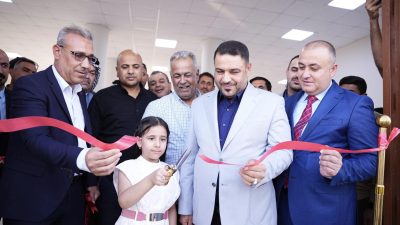 محافظ واسط يفتتح ملعب شيخ سعد الرياضي المنجز ضمن مشاريع قانون الأمن الغذائي