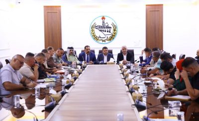 محافظ واسط يترأس اجتماع غرف عمليات المشاريع لمتابعة نسب الإنجاز ومعالجة المعوقات