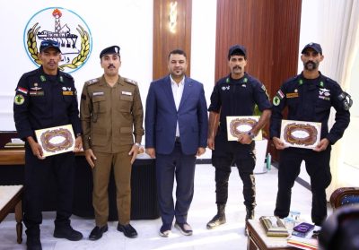 محافظ واسط يُكرِّم أبطال جهاز مكافحة الإرهاب الفائزين بالمركز الأول في مسابقة المحارب الدولية