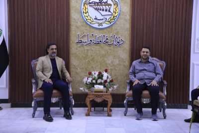 محافظ واسط يستقبل مدير مؤسسة البيت العراقي للإبداع ويبحث معه آفاق دعم أطفال المحافظة