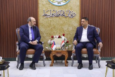 محافظ واسط يبحث مع السفير التشيكي تعزيز التعاون الاقتصادي والاستثماري
