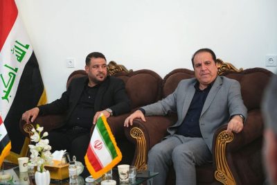 محافظ واسط يلتقي الجانب الإيراني عبر منفذ زرباطية ويشرف على تسليم المساعدات الإنسانية