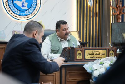 محافظ واسط يجري زيارة ميدانية تفقدية إلى مديرية ماء واسط لمتابعة أزمة التلوث