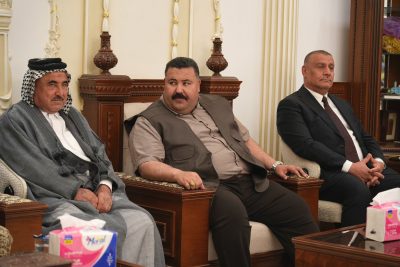 محافظ واسط يلتقي جمعاً من شيوخ ووجهاء قضاء الصويرة