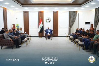محافظ واسط يستقبل رؤساء الأندية لمناقشةواقع الرياضة وسبل تطويرها