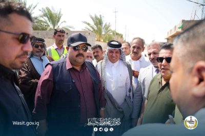محافظ واسط يوجه بتنفيذ الأعمال الخدمية في حي المنتظر