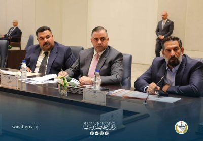 محافظ واسط يشارك في اجتماع الهيأة العليا للتنسيق بين المحافظات لمناقشة الهوية الاقتصادية للمحافظات